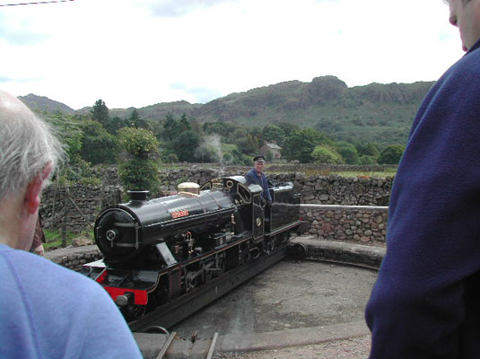 Turning train around
