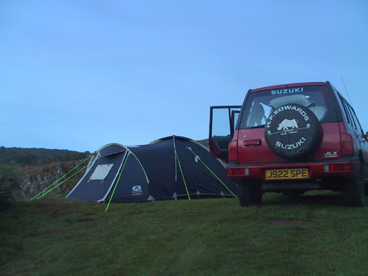 Camping on the hill