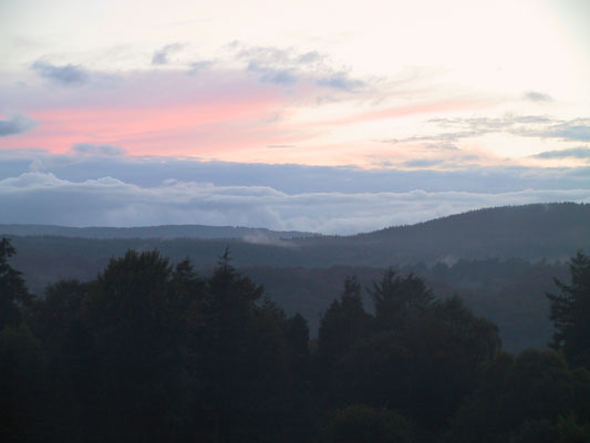 Sunrise over lake